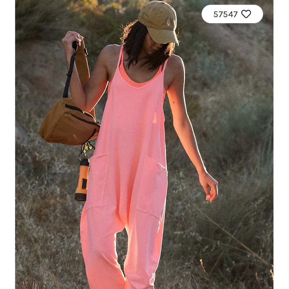 Pink Hot Shot Onesie Free People size medium